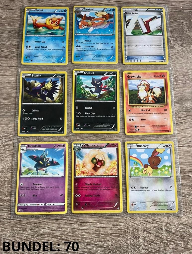Pokemon Growlithe Stunky Mix 2016–2022 – Bundel 70, Ophalen of Verzenden, Meerdere kaarten