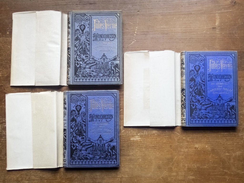 Jules Verne - Kapitein Grant - antiek - met stofomslag!, Ophalen of Verzenden, Gelezen, Jules Verne