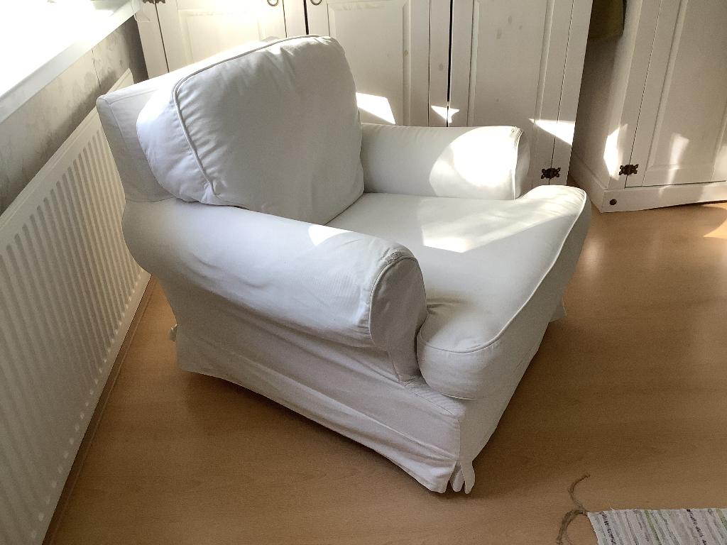 Loveseat, Ophalen, Gebruikt, Klassiek wit, 75 tot 100 cm