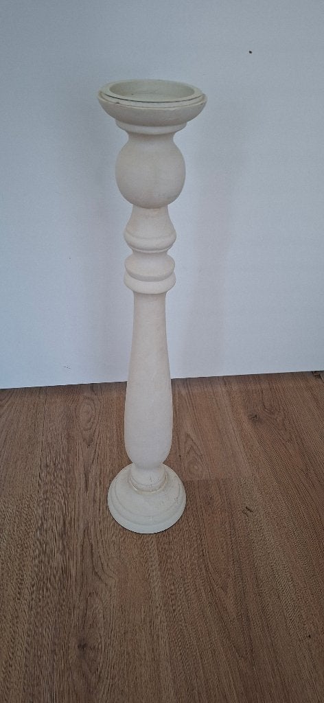 Kandelaar, Ophalen, Wit, Kandelaar, Hout