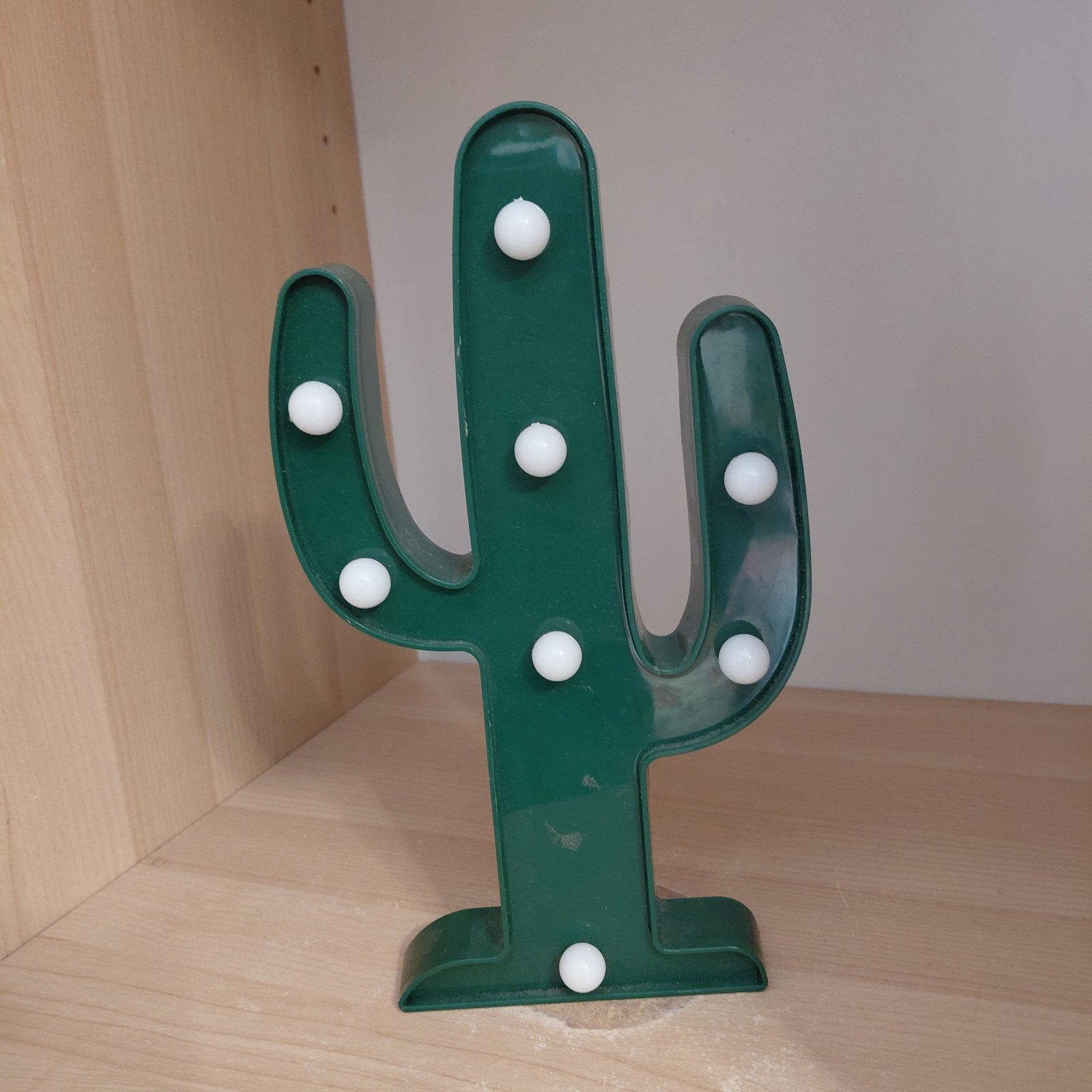 Leuke cactus lamp met LED verlichting, Overige merken, Kunststof, Ophalen of Verzenden, Zo goed als nieuw