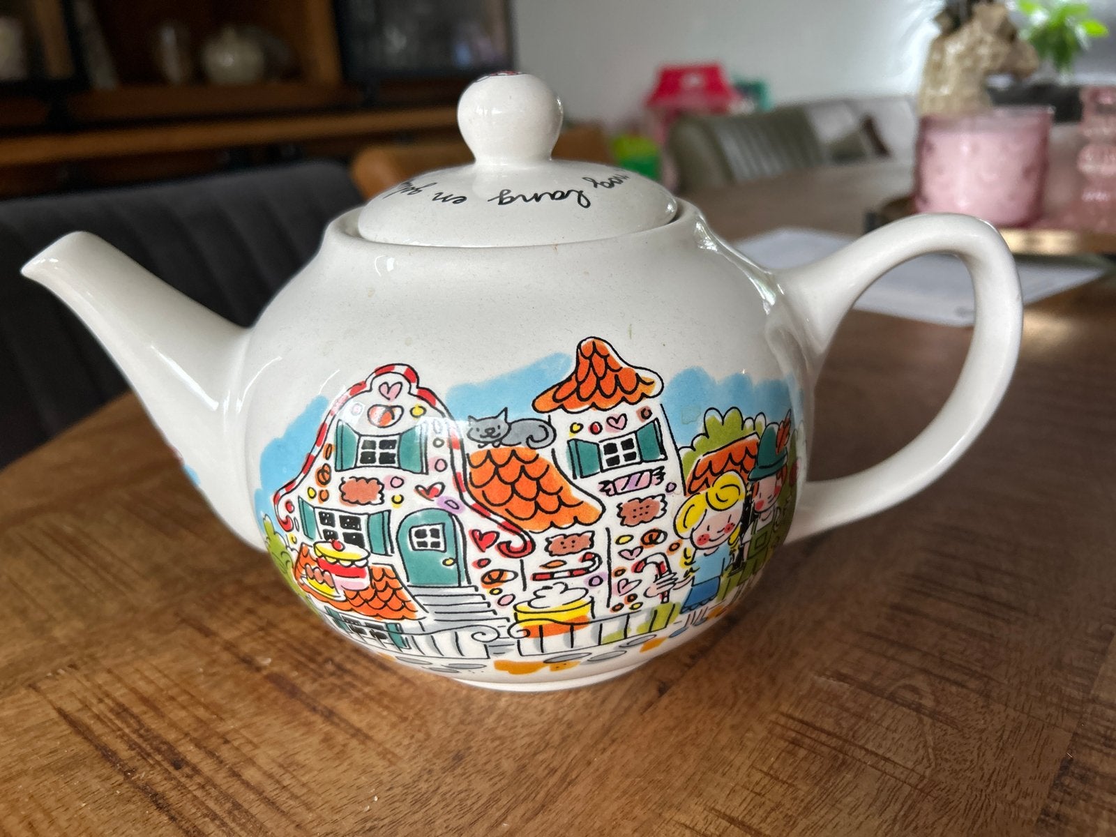 Blond Amsterdam efteling theepot, Zo goed als nieuw, Steen/keramiek, Meerkleurig, Overige merken