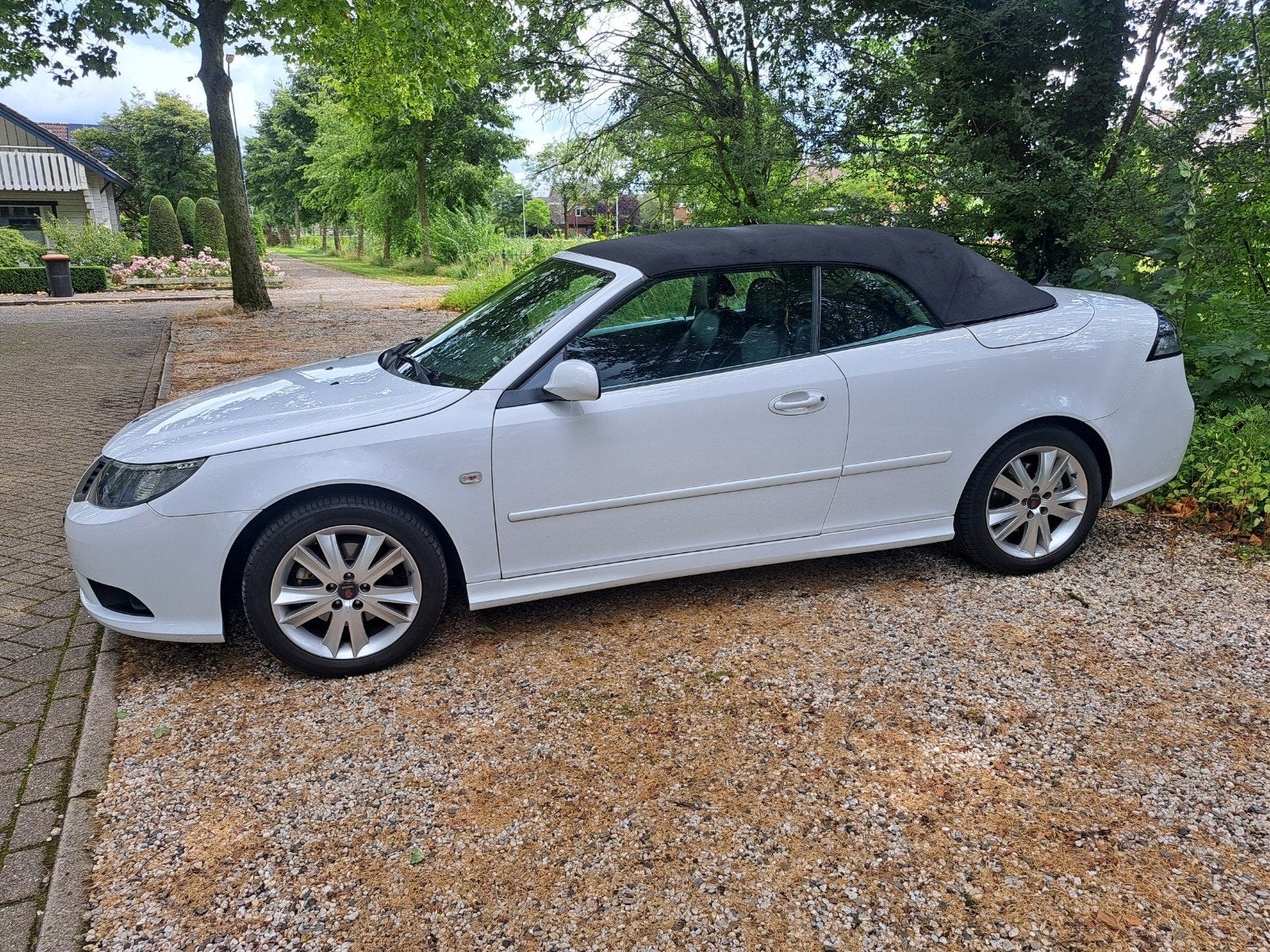 Saab 9-3 1.8 T Cabrio 2008 Wit, Auto's, Saab, Particulier, Saab 9-3, ABS, Airbags, Airconditioning, Alarm, Automatische klimaatregeling