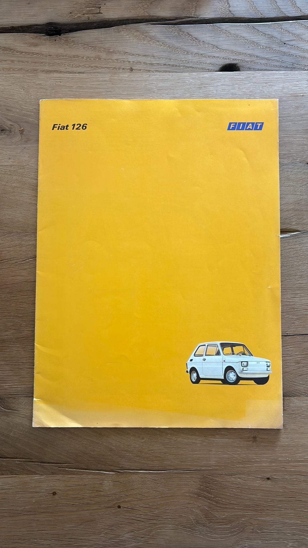 Fiat 126 - brochure Nederlands, Ophalen of Verzenden, Zo goed als nieuw, Overige merken