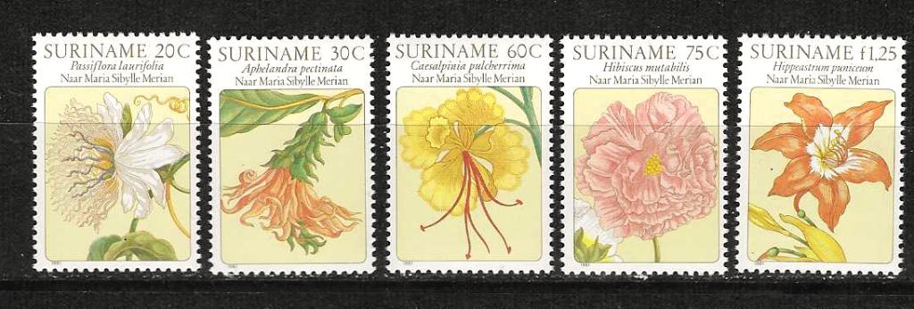 Suriname 237-241 postfris, Ophalen of Verzenden, Postfris