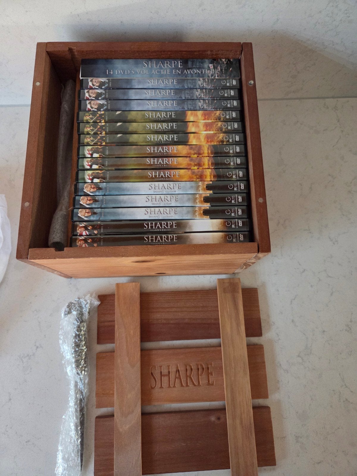 Sharpe - Complete serie 1 tm 14 in houten kist, Alle leeftijden, Ophalen of Verzenden, Zo goed als nieuw, Drama