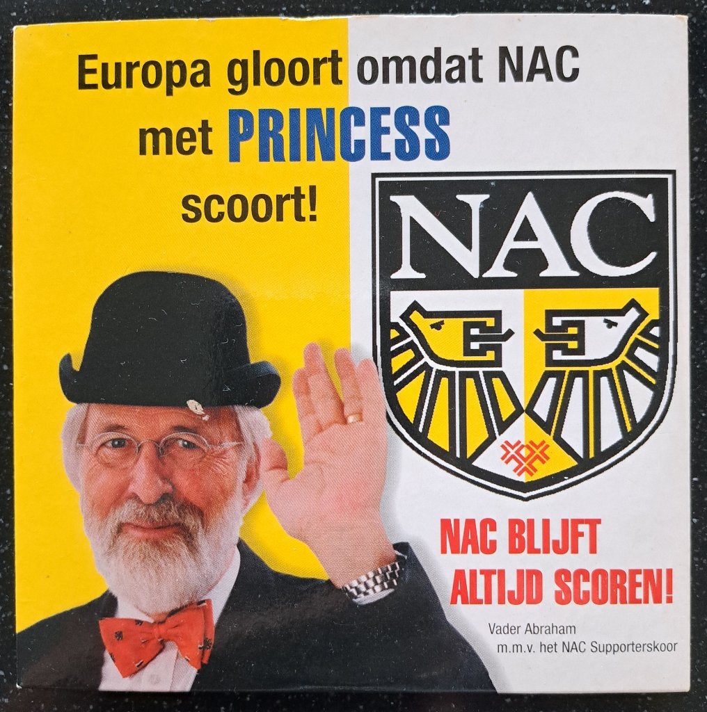 CD Vader Abraham - NAC blijft altijd scoren, Ophalen of Verzenden, Nieuw, NAC Breda, Overige typen