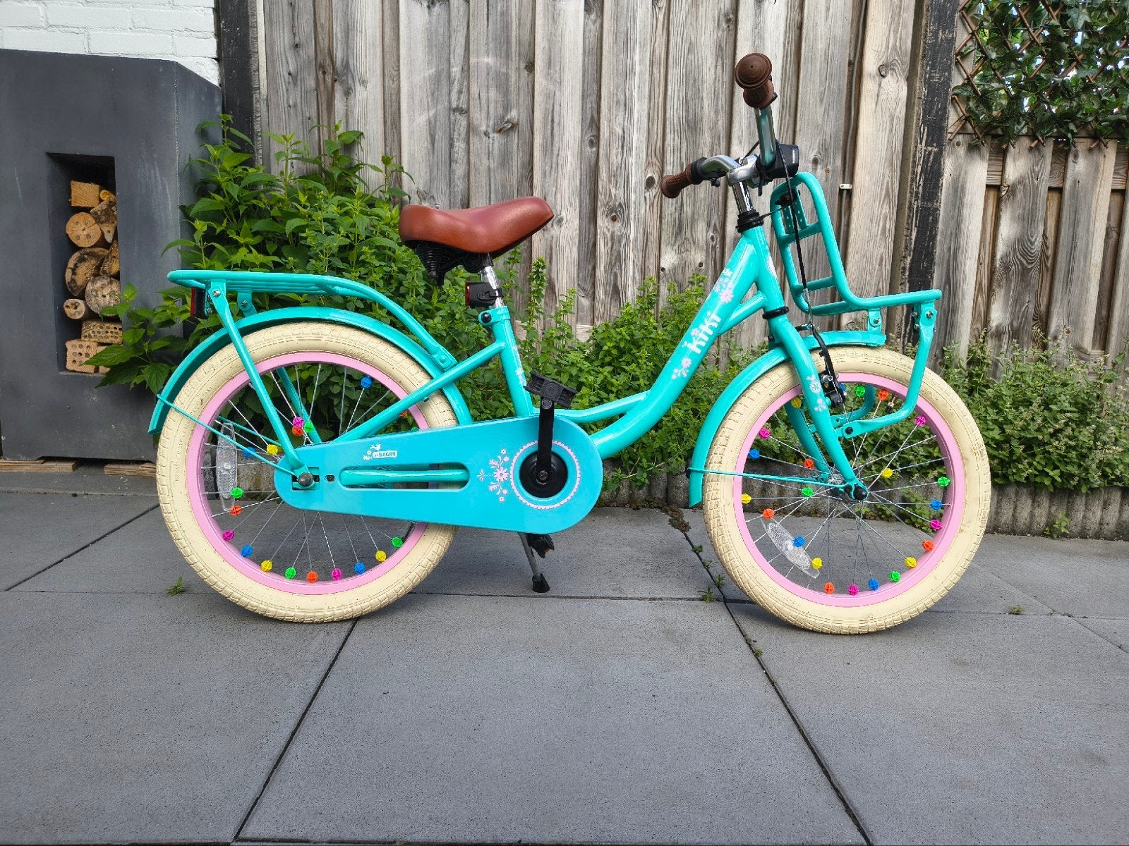 Nogan Kiki Kinderfiets 18 inch met hand en terugtraprem, Ophalen, Terugtraprem, Nogan, 16 tot 20 inch