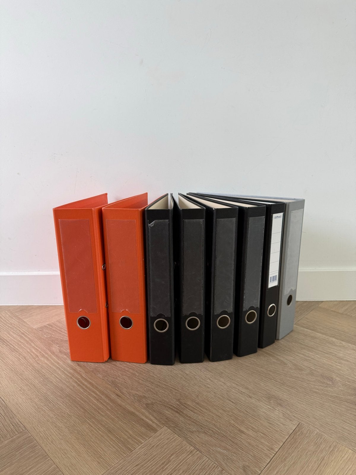 Partij van 8 ordners, diverse kleuren, Ophalen, Gebruikt, Overige typen