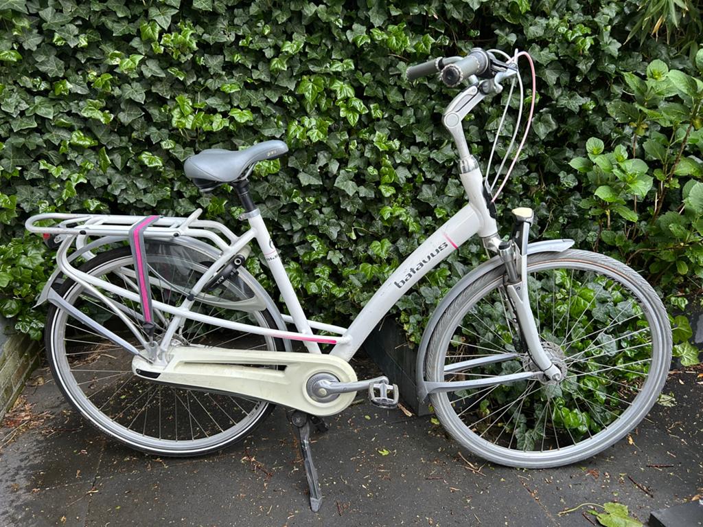 Zgan Batavus Mambo wit 7V 53cm, Ophalen, 53 tot 56 cm, Versnellingen, Batavus