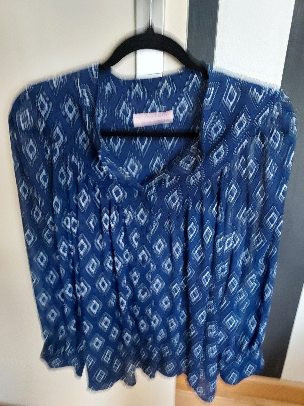 Studio Anneloes blouse met print - Maat M, Maat 38/40 (M), Studio Anneloes, Blauw, Nieuw