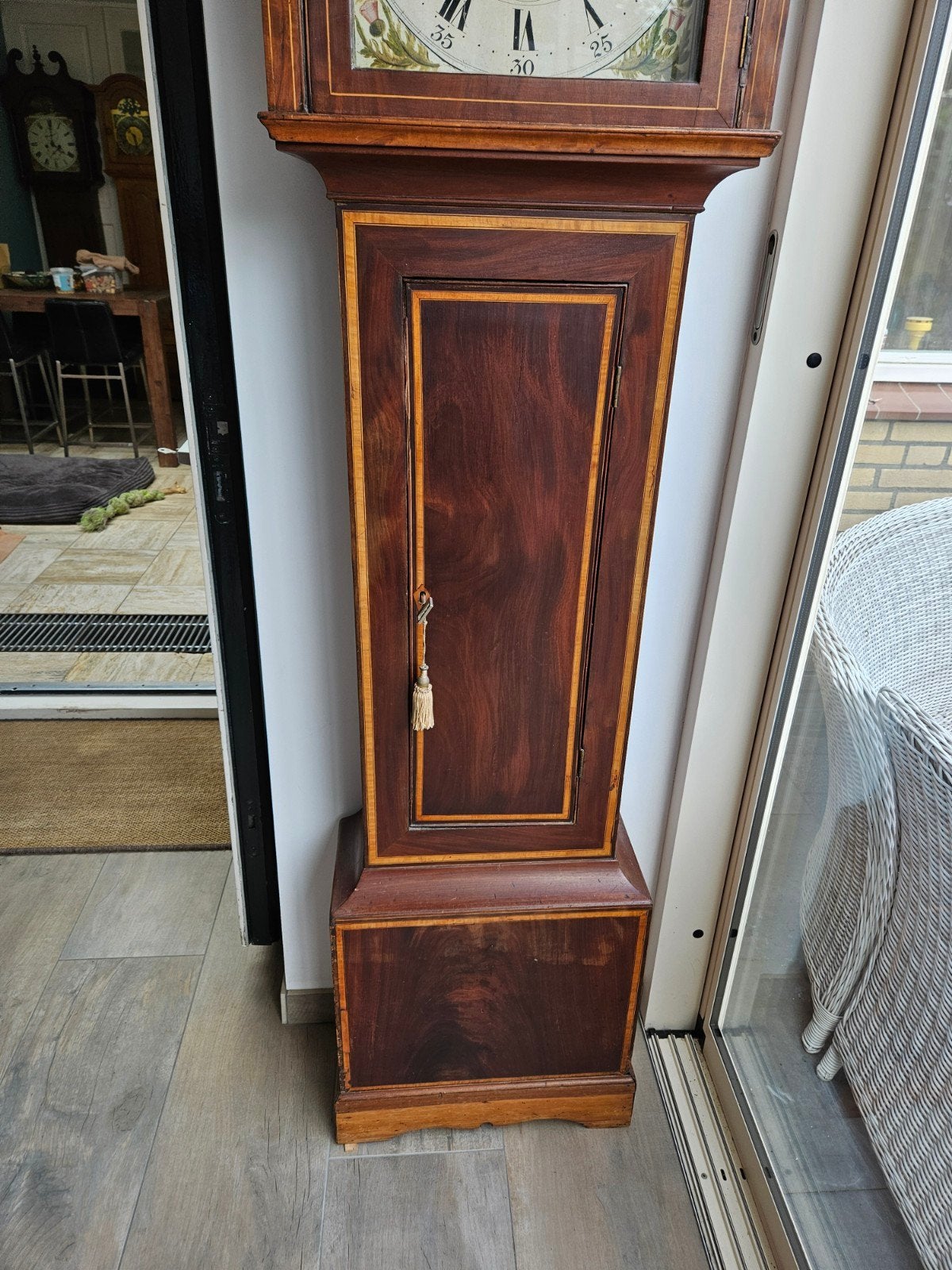 Antieke staande klok met scheeps meganiek, Antiek en Kunst, Ophalen