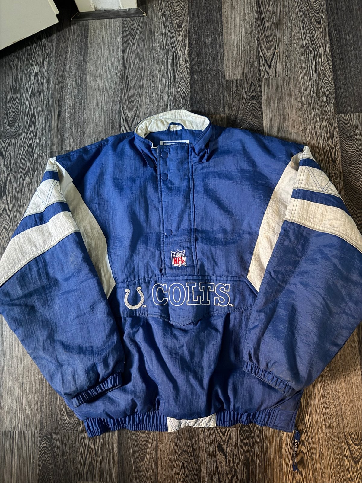Vintage NFL Pro Line Starter Indianapolis Colts Jas XL, Verzenden, Zo goed als nieuw, Maat 56/58 (XL), Blauw