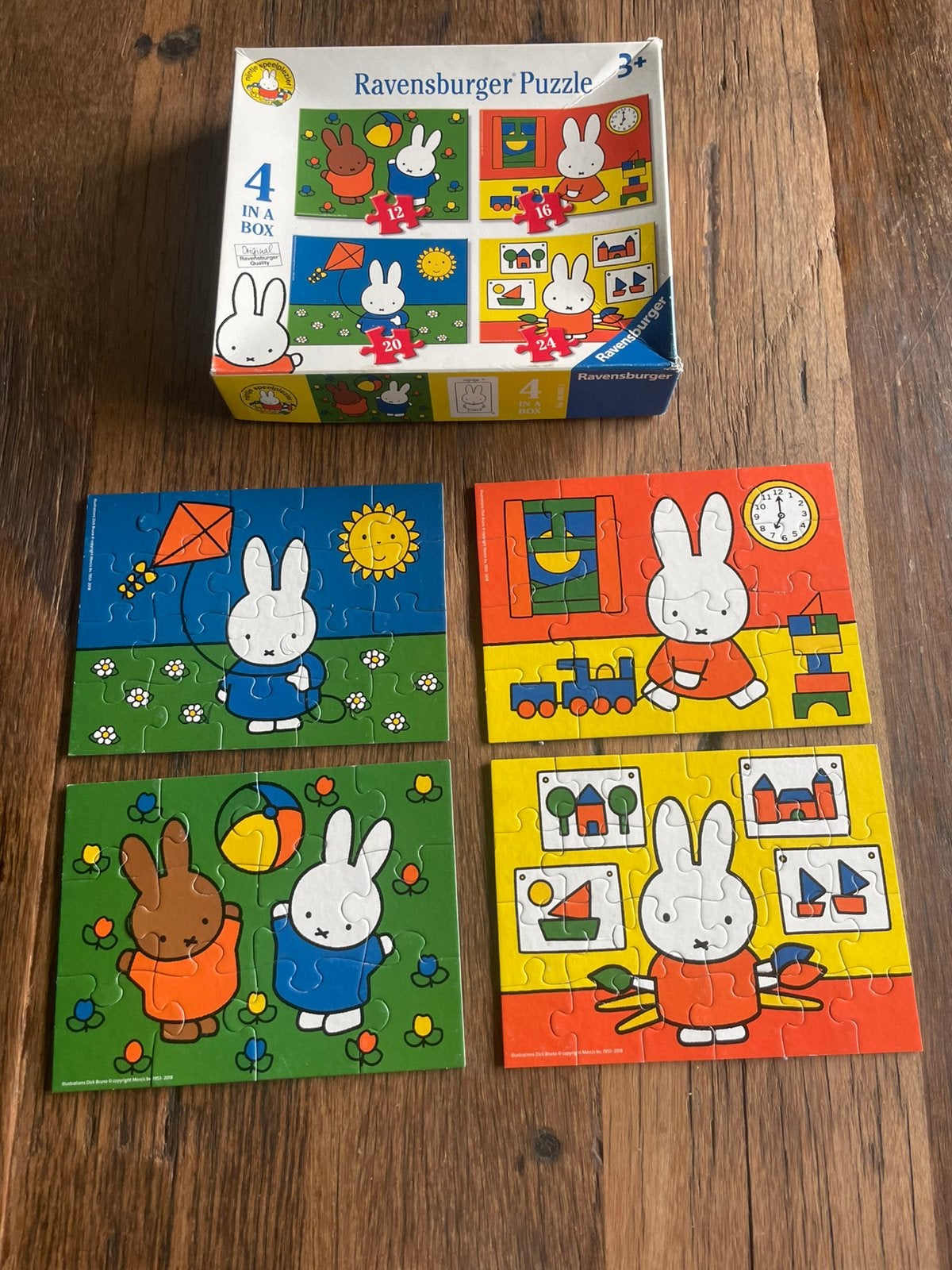 Nijntje puzzels 4 verschillende, Ophalen of Verzenden, Gebruikt