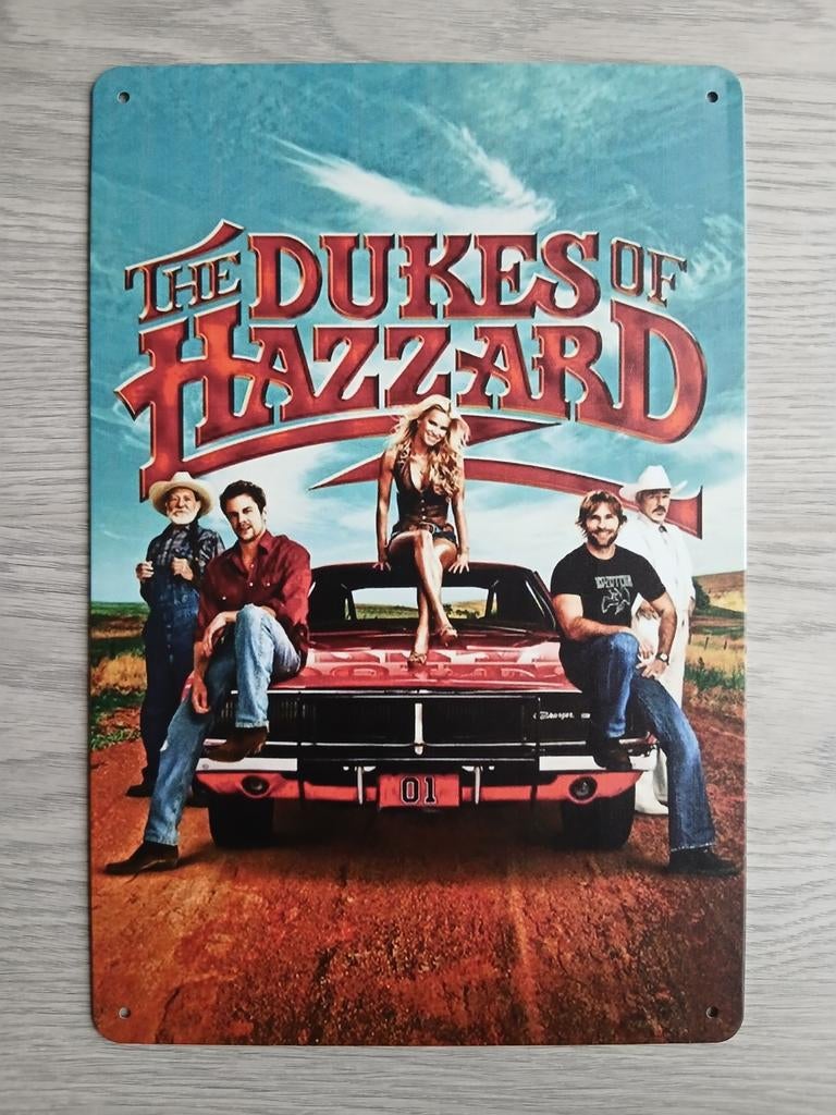 The Dukes Of Hazzard 20x30 cm Metalen Reclamebord, Ophalen of Verzenden, Nieuw, Reclamebord