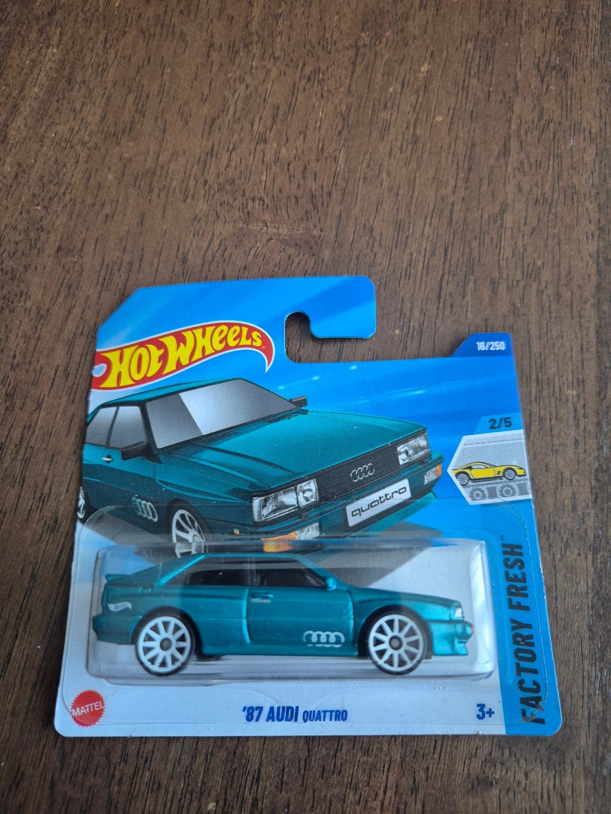 87 Audi Quattro Hotwheels  nummer 16 2025, Ophalen of Verzenden, Nieuw, Auto