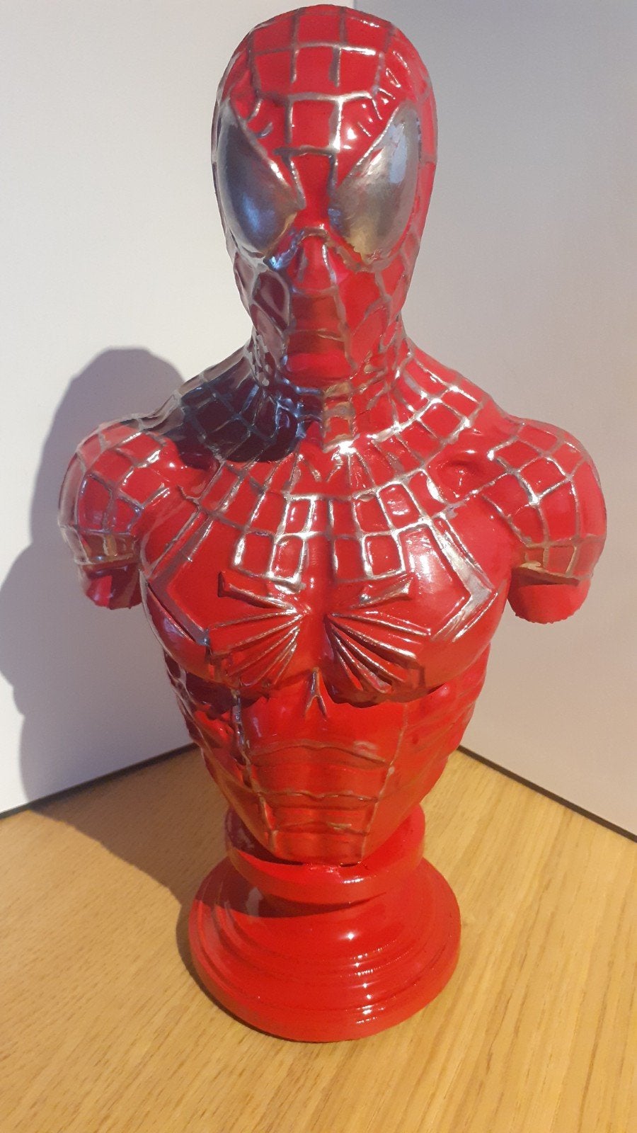 3D print Spiderman, Beeld, Ophalen of Verzenden, Rood, 25 cm