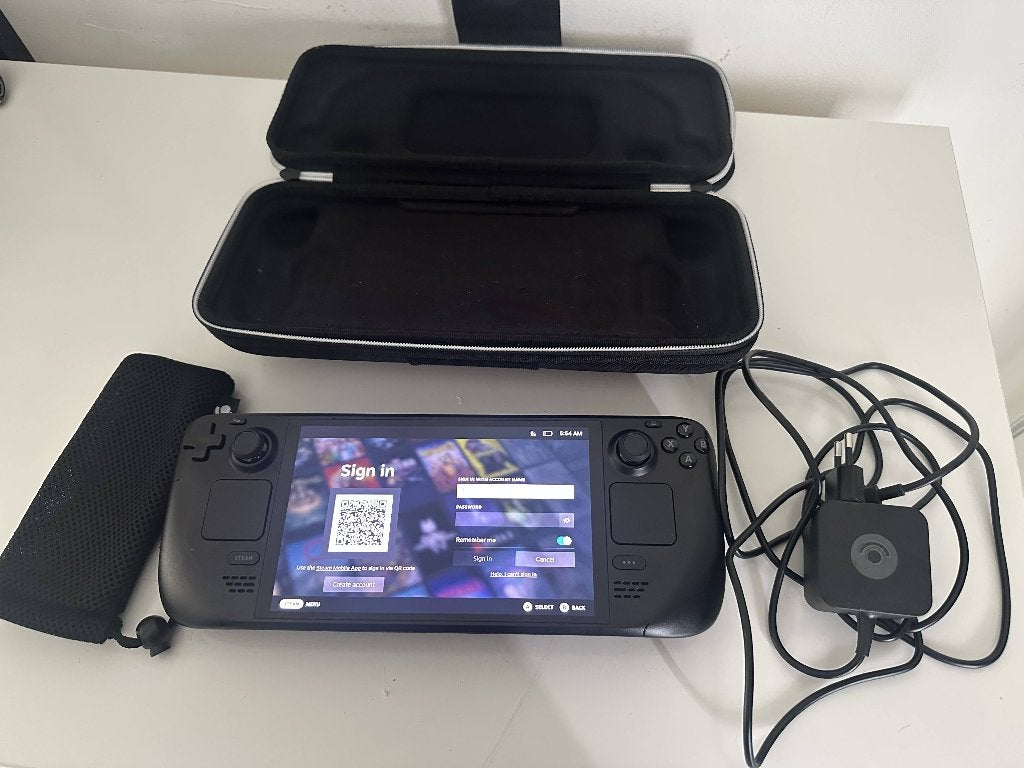 Steam Deck OLED met carrying case 512GB, Ophalen of Verzenden, Valve, Zo goed als nieuw