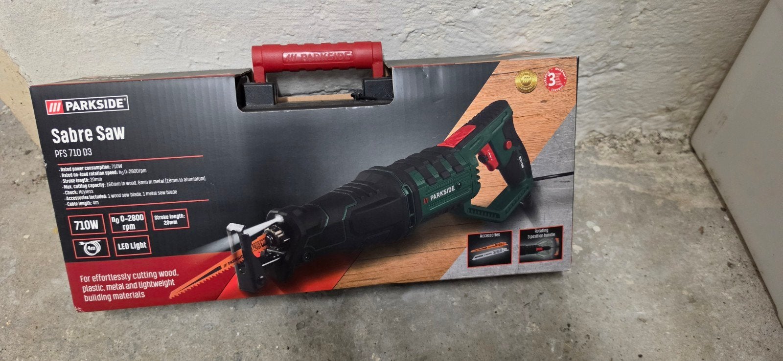 parkside sabre saw reciprozaag nieuw, Doe-het-zelf en Verbouw, 70 mm of meer, Nieuw, 600 tot 1200 watt, Ophalen of Verzenden