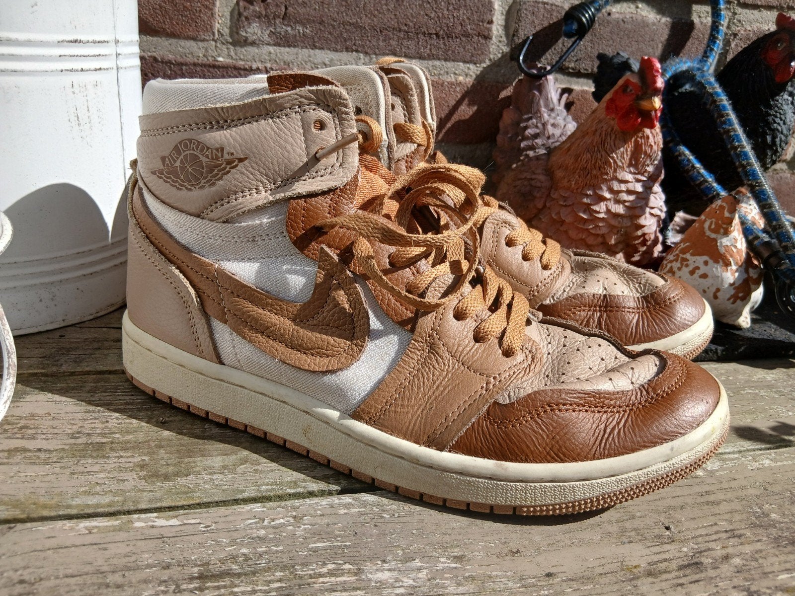 super nette, NIKE Air Jordan 1 High. Maat 40. 2x gedragen, Nike Air Jordan, Bruin, Ophalen of Verzenden, Sneakers of Gympen