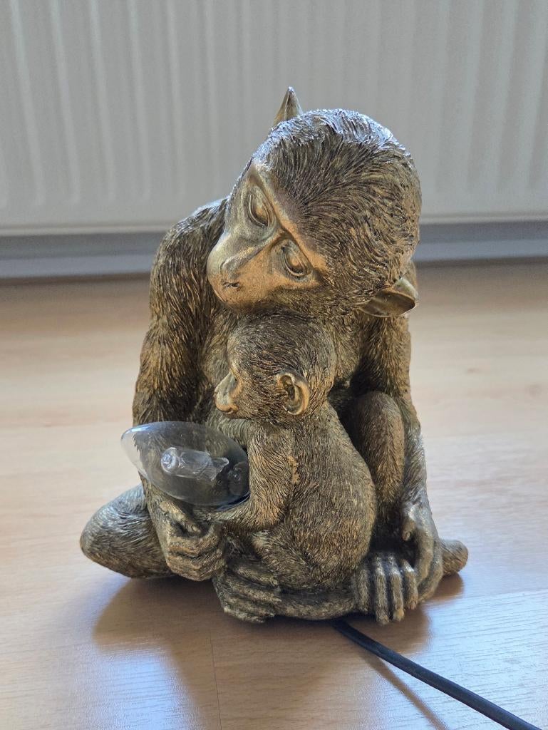 Leuke decoratieve tafellamp moeder aap en kind, Huis en Inrichting, Ophalen, Zo goed als nieuw, Jungle, Minder dan 50 cm