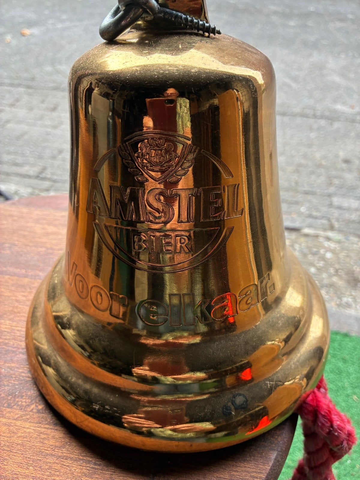 Vintage Amstel Bier Bel - Decoratieve Messing Bel, Ophalen