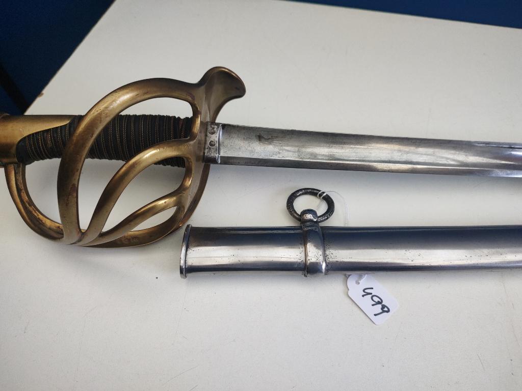 Sabel # 499 Cavalerie de ligne M 1822/1824 bancal, Verzamelen, Verzenden, Landmacht, Nederland, Zwaard of Sabel
