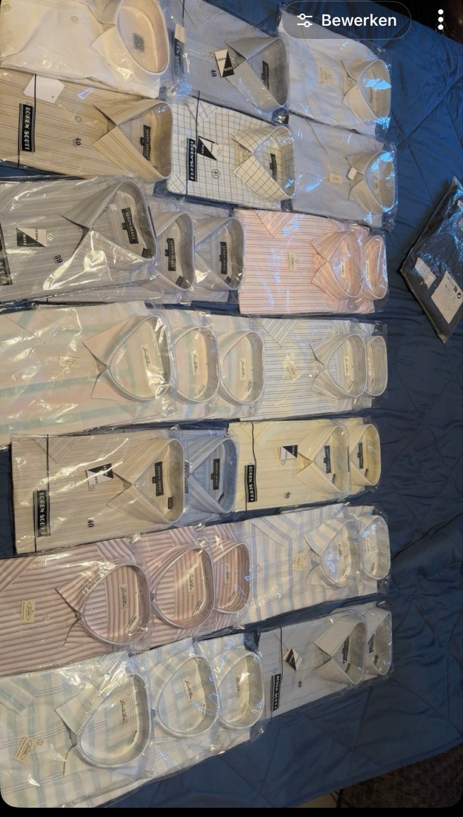 Partij nieuwe overhemden (M & L) in verpakking, Kleding | Heren, Ophalen of Verzenden, Nieuw, Meerkleurig, Halswijdte 39/40 (M)