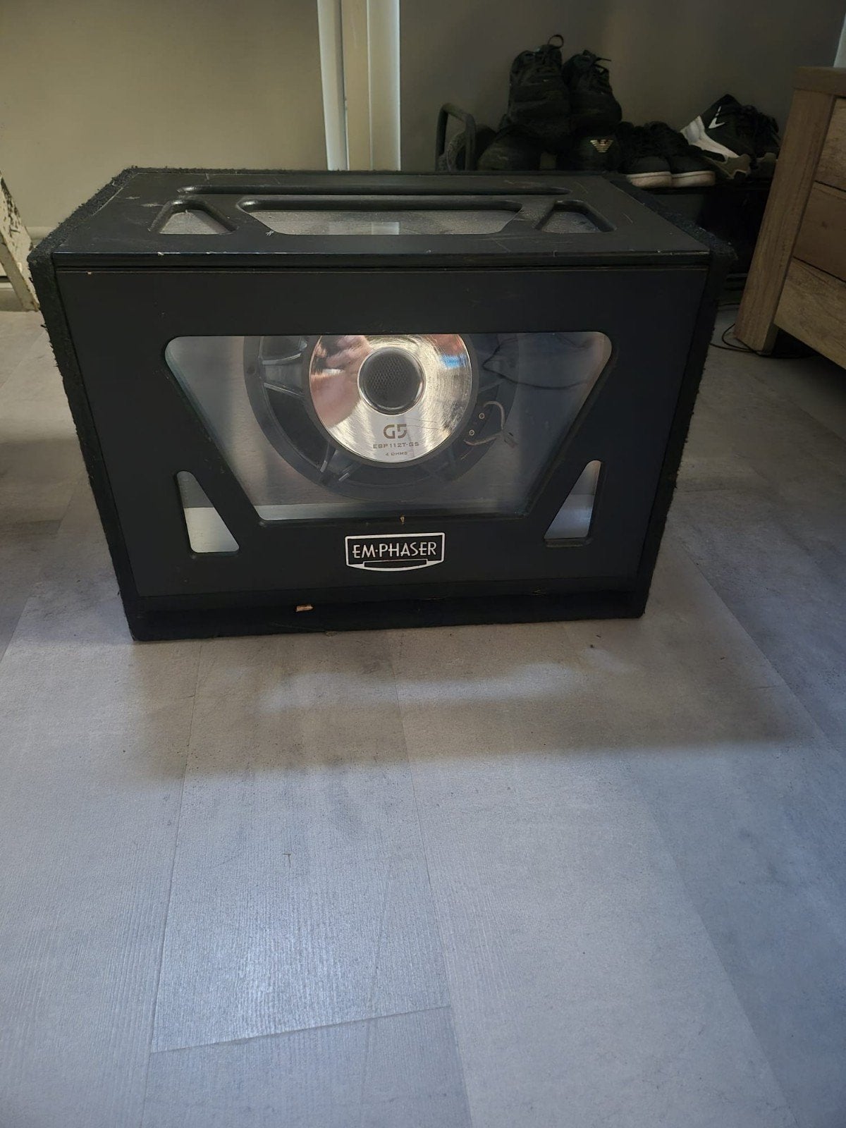 Emphaser Subwoofer en Versterker - Krachtige Set, Auto diversen, Ophalen of Verzenden, Zo goed als nieuw
