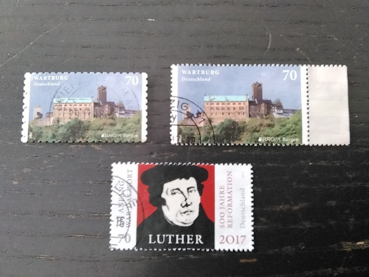 26168 Duitsland burgten en kastelen  en Luther, Ophalen of Verzenden, Gestempeld