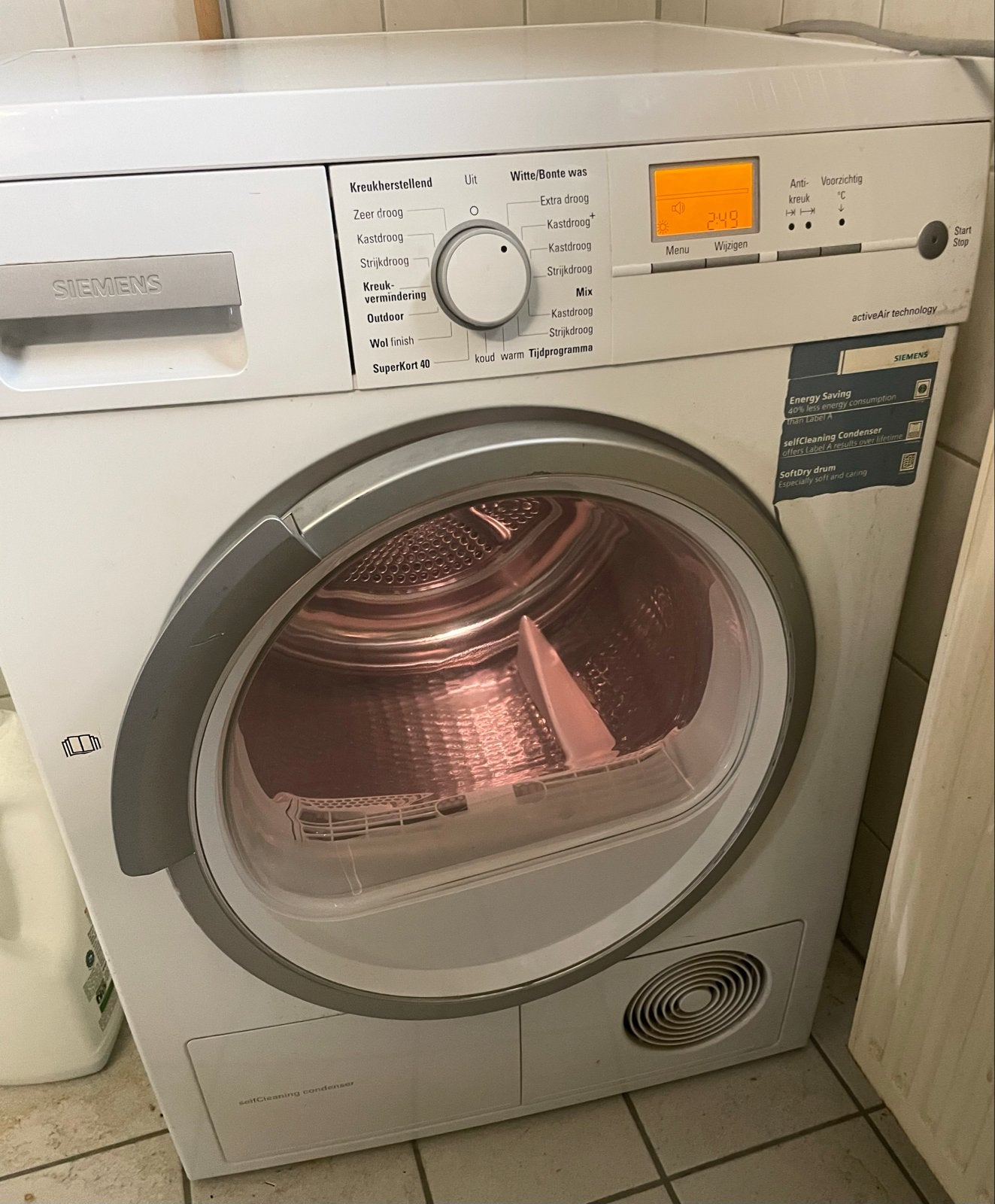 Siemens Wasdroger - Energiezuinig en Werkt Perfect, Witgoed en Apparatuur, Ophalen, 6 tot 8 kg, Gebruikt, 85 tot 90 cm