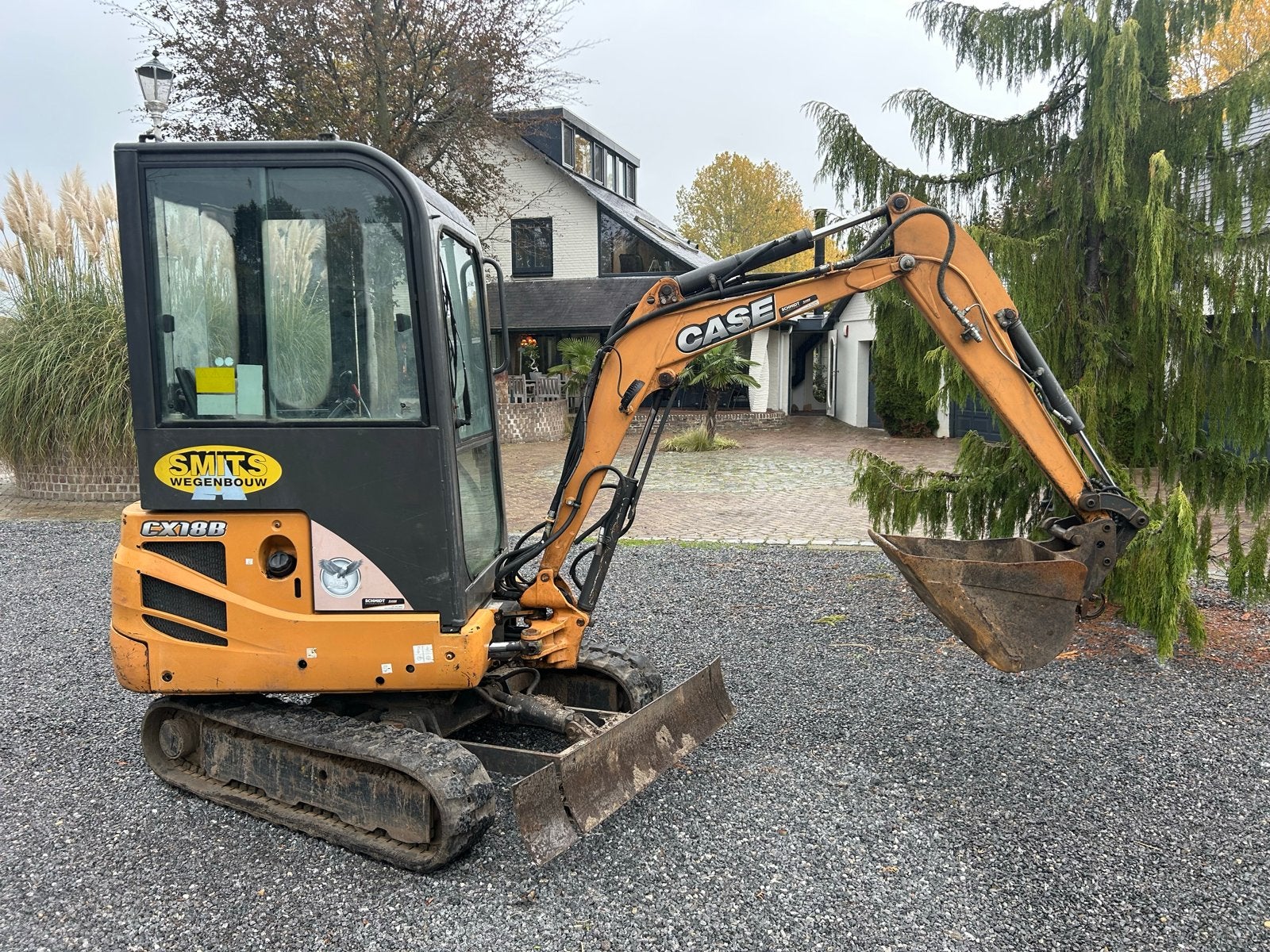 Case CX18B Minigraver met CW05 en verstelbare rupsen, Ophalen of Verzenden, Graafmachine