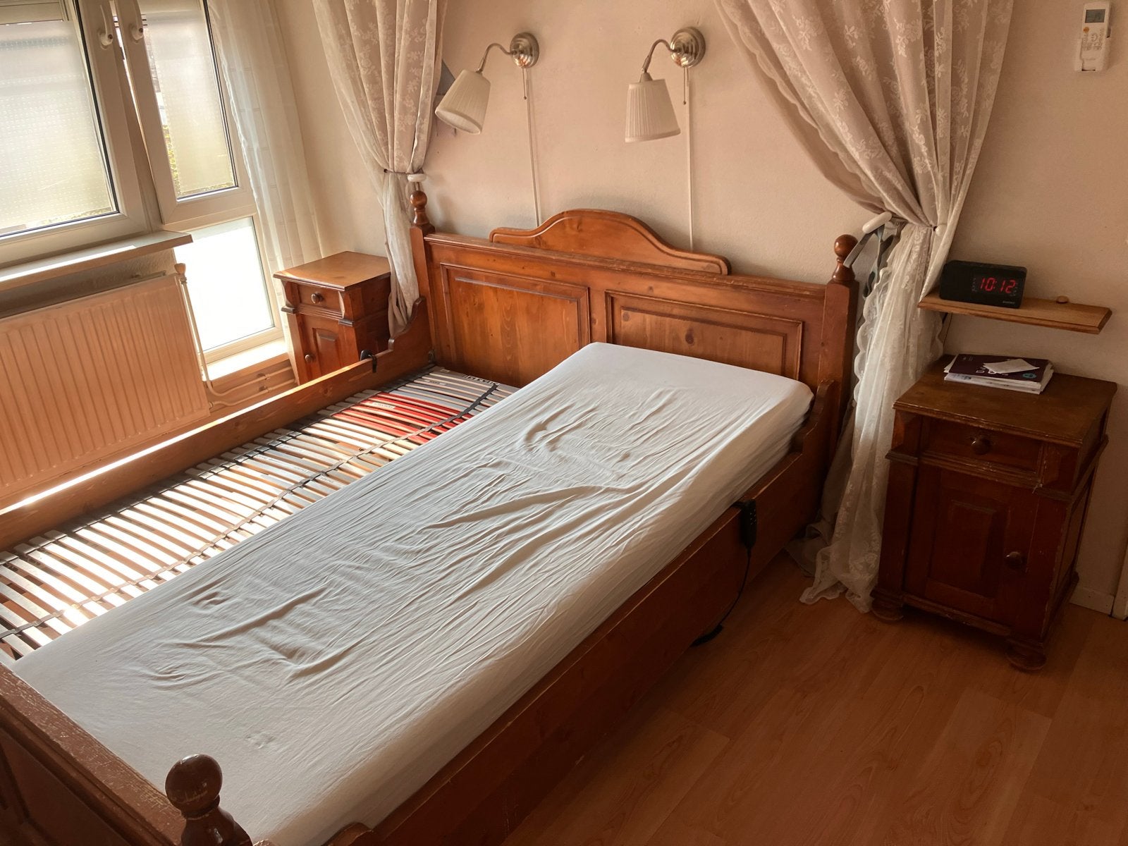 Complete slaapkamer met bed, kledingkast en nachtkastjes, Huis en Inrichting, Slaapkamer | Complete slaapkamers, Ophalen, Gebruikt