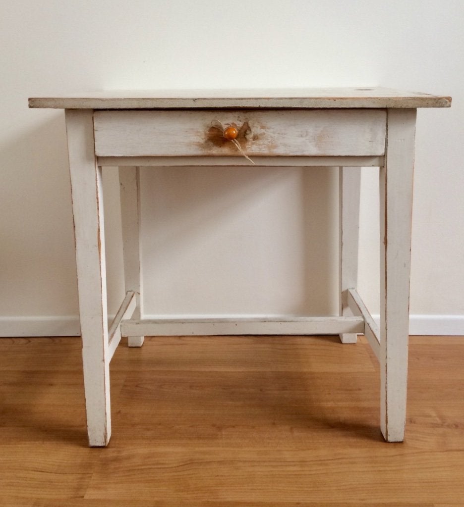 Brocante tafeltje, Bureau met lade, Ophalen, Overige typen, Gebruikt, Vintage