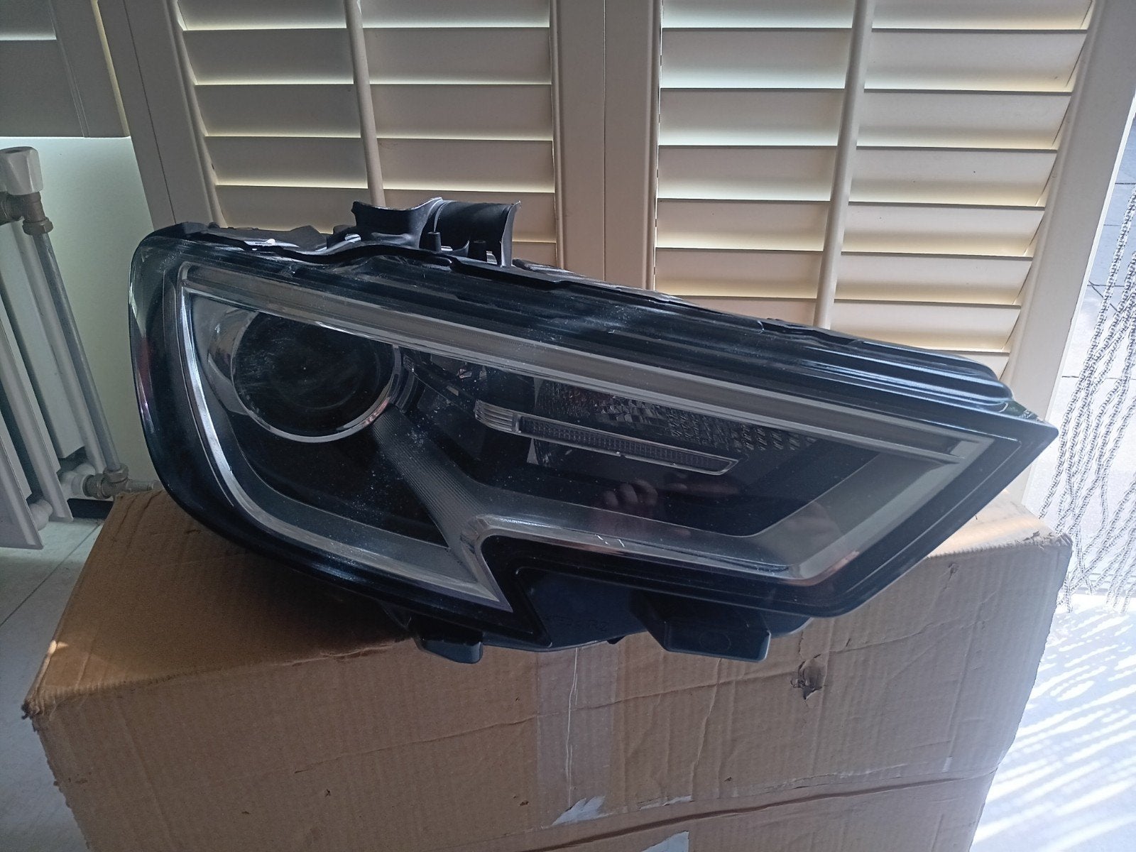 koplamp rechts audi a3 limousine 2016 defect, Ophalen of Verzenden, Gebruikt, Audi