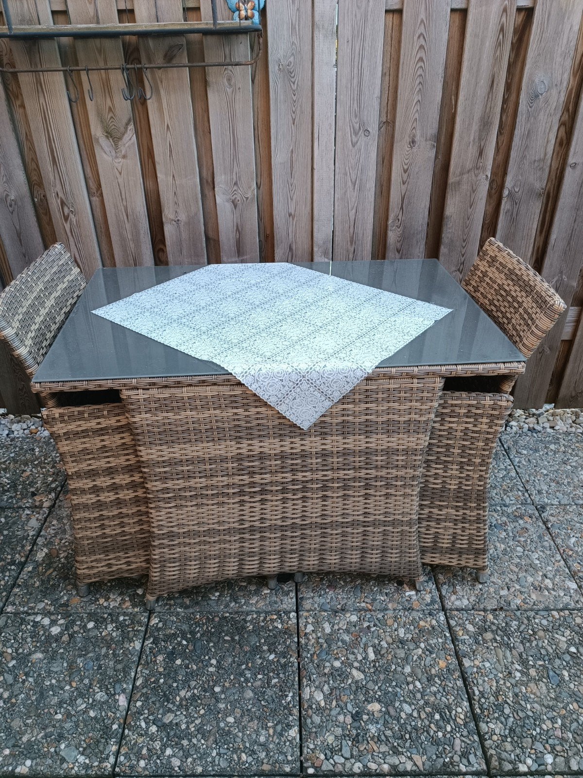 leuke tuinset tafel en 2 stoelen, Tuin en Terras, Ophalen, Gebruikt, Aluminium