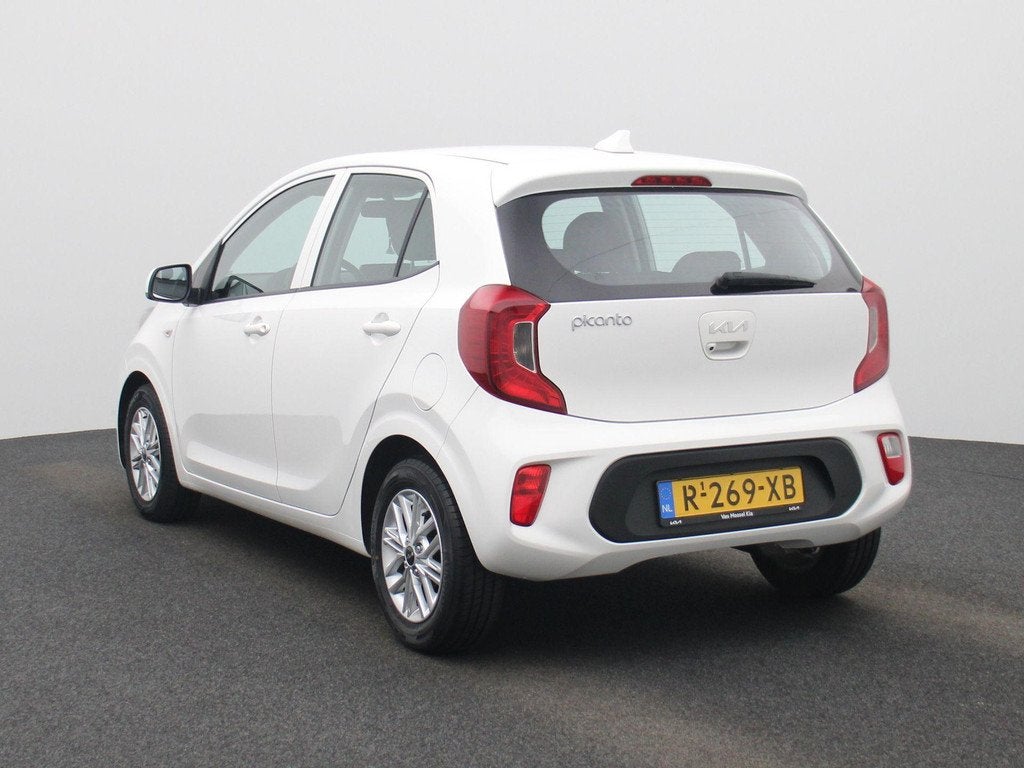 Kia Picanto 1.0 DPi DynamicLine | Achteruitrijcamera | Apple, Auto's, Kia, Stof, Gebruikt, 4 stoelen, Wit