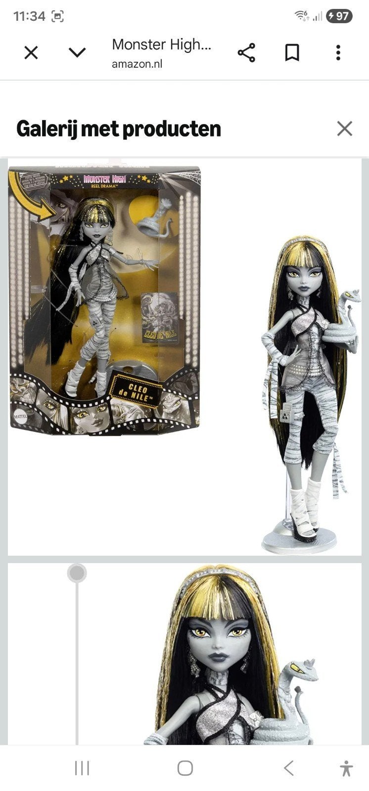 Monster High Cleo De Nile Special Edition Pop NRFB, Ophalen of Verzenden, Nieuw, Pop