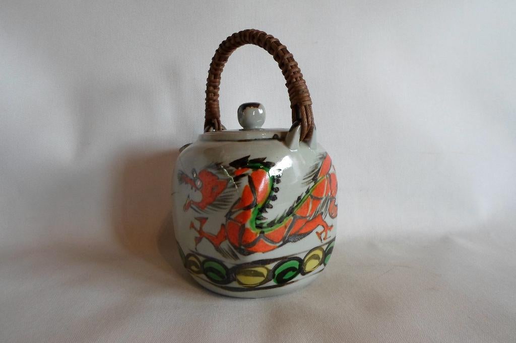 Theepot Oranje Draak, Ophalen of Verzenden