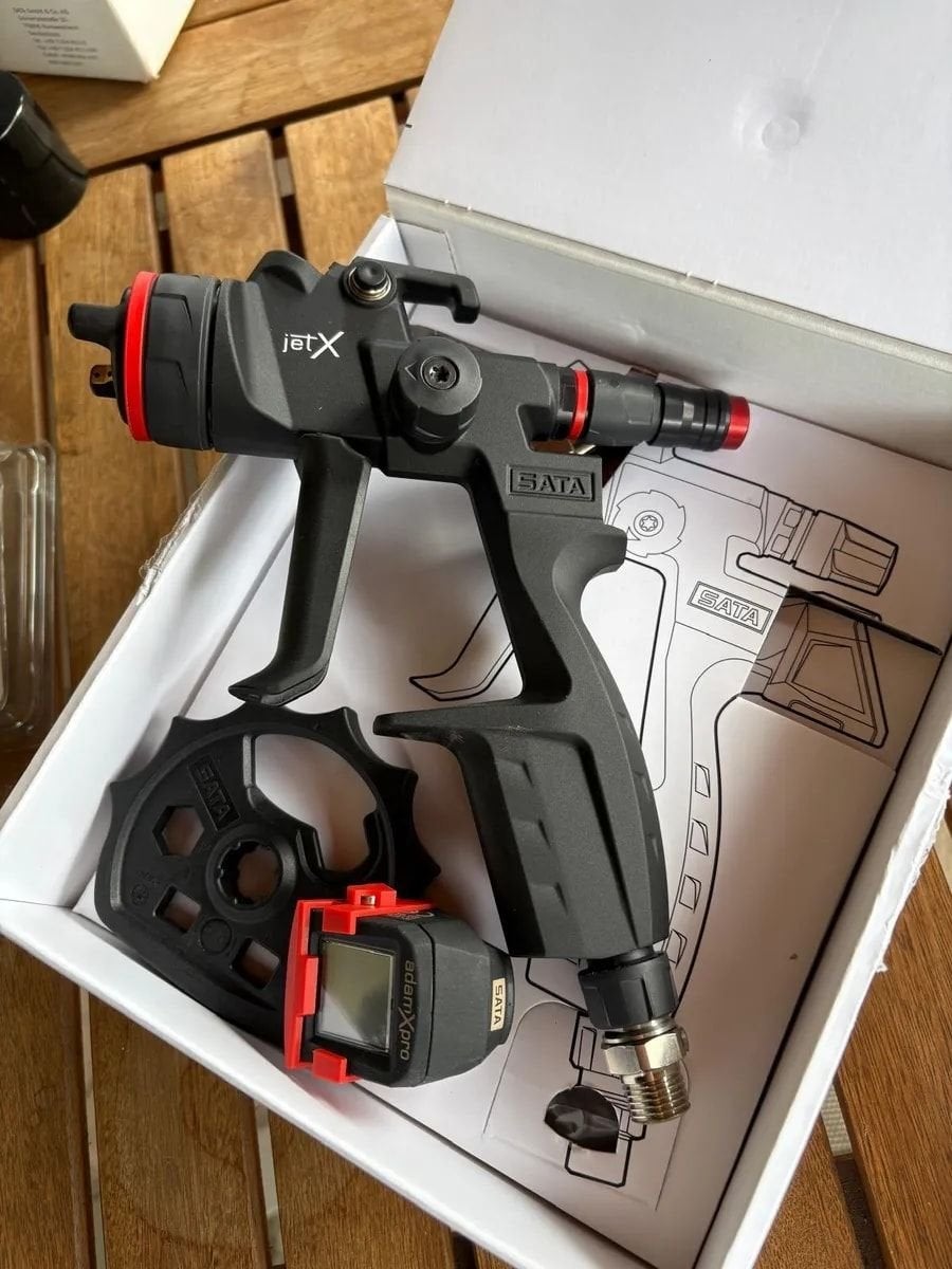 SATA jet x HVLP 1.2 O DIGITAL pro incl. adam X pro-nieuw & U, Auto diversen, Ophalen of Verzenden, Nieuw