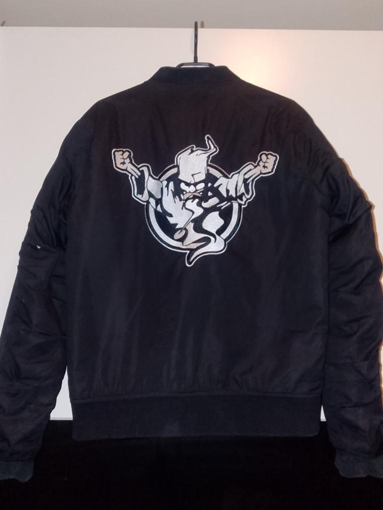 Thunderdome bomberjack s/m, Kleding | Heren, Jassen | Zomer, Thunderdome, Zwart, Ophalen of Verzenden, Zo goed als nieuw