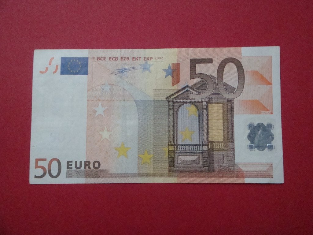 Bankbiljet Portugal 50 Euro Duisenberg., Verzenden, Portugal, 50 euro, Los biljet