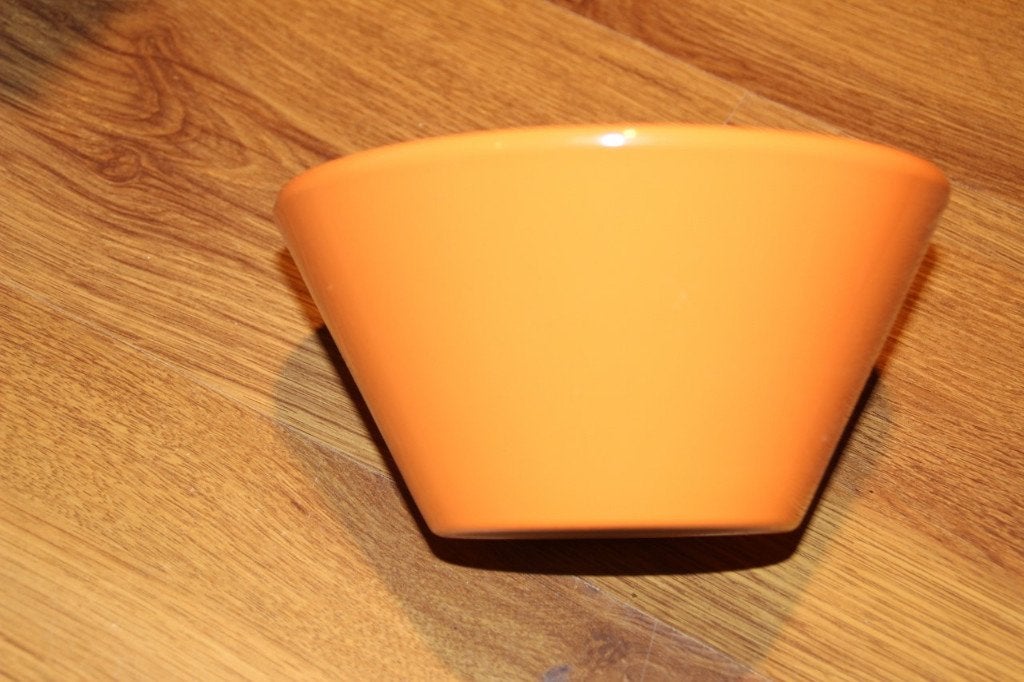 bloempot oranje, Tuin en Terras, Gebruikt, Rond, Ophalen of Verzenden, Aardewerk