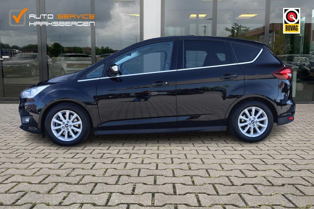 Ford C-MAX 1.5 Titanium | Keyless | Carplay | Trekhaak |, 4 cilinders, 150 pk, Zwart, 1313 kg