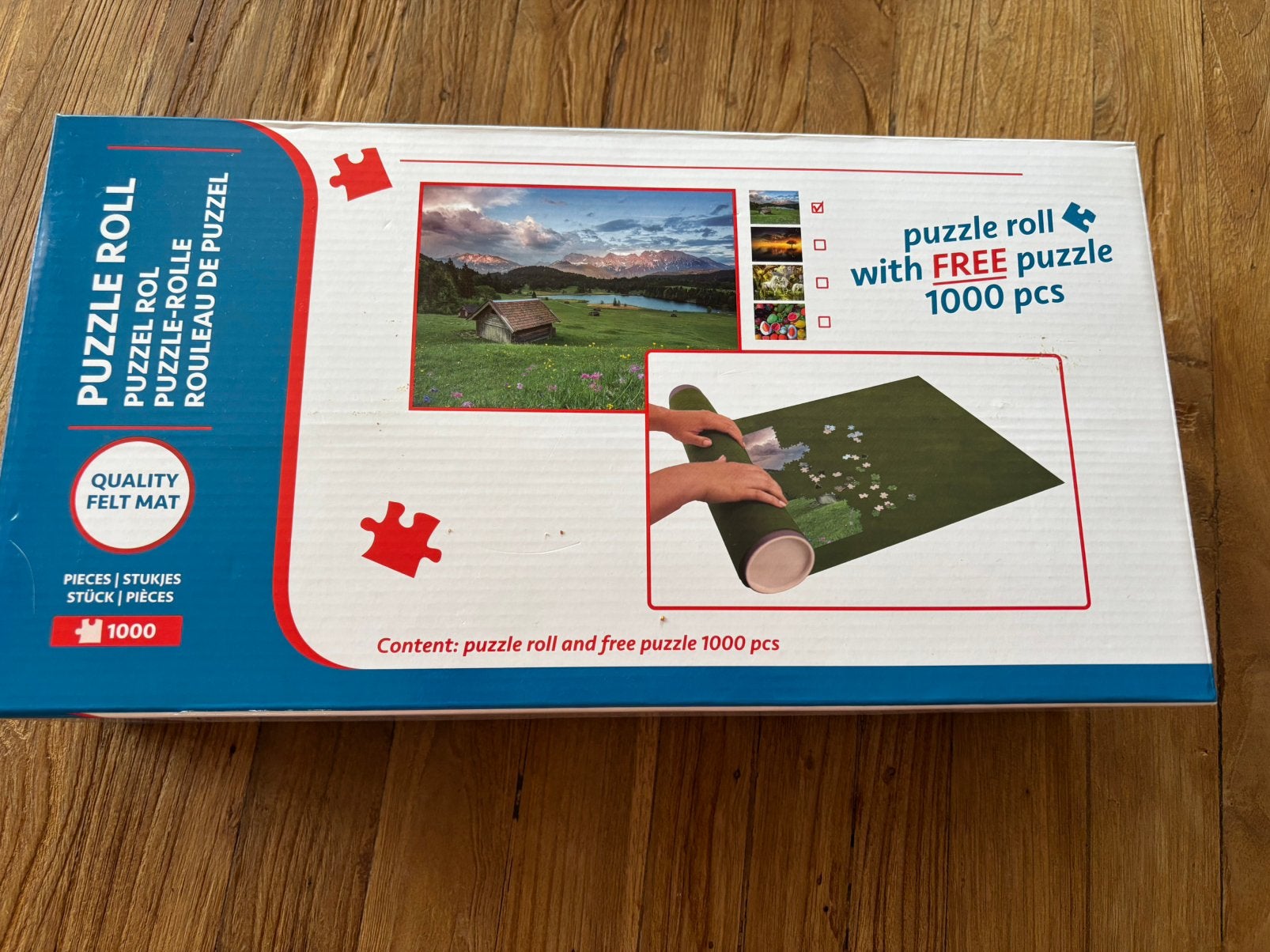 Puzzelmat incl puzzel, Ophalen of Verzenden, 500 t/m 1500 stukjes, Nieuw, Legpuzzel