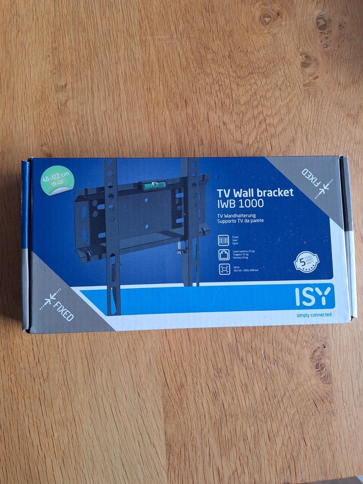ISY TV Wandbeugel IWB 1000 - Vaste TV Muurbeugel, Ophalen of Verzenden, Nieuw