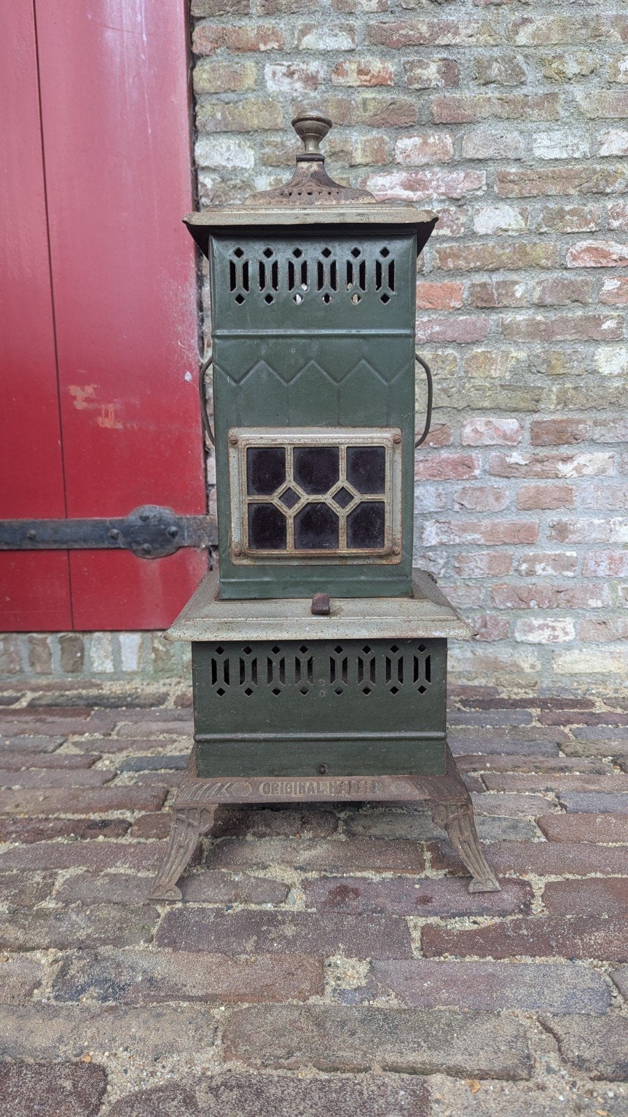 Antieke Petroleum Kachel Original Haller, Ophalen