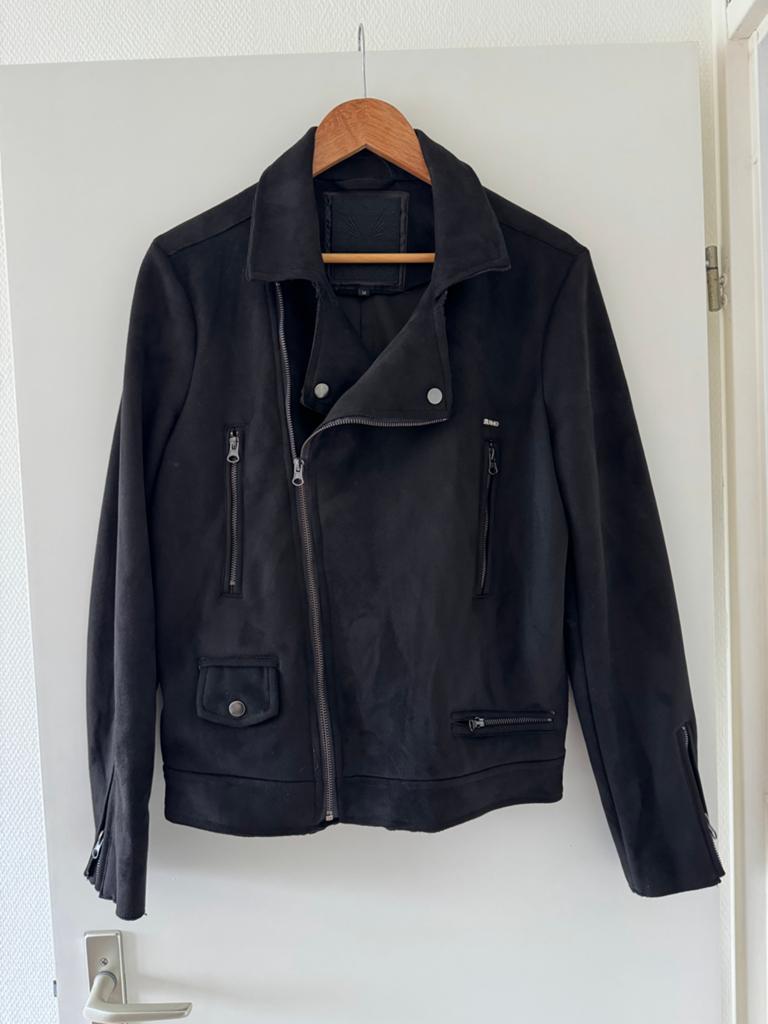 Zumo Suedelook Bikerjack Zwart Maat M, Ophalen of Verzenden, Zo goed als nieuw, Maat 48/50 (M), Zwart