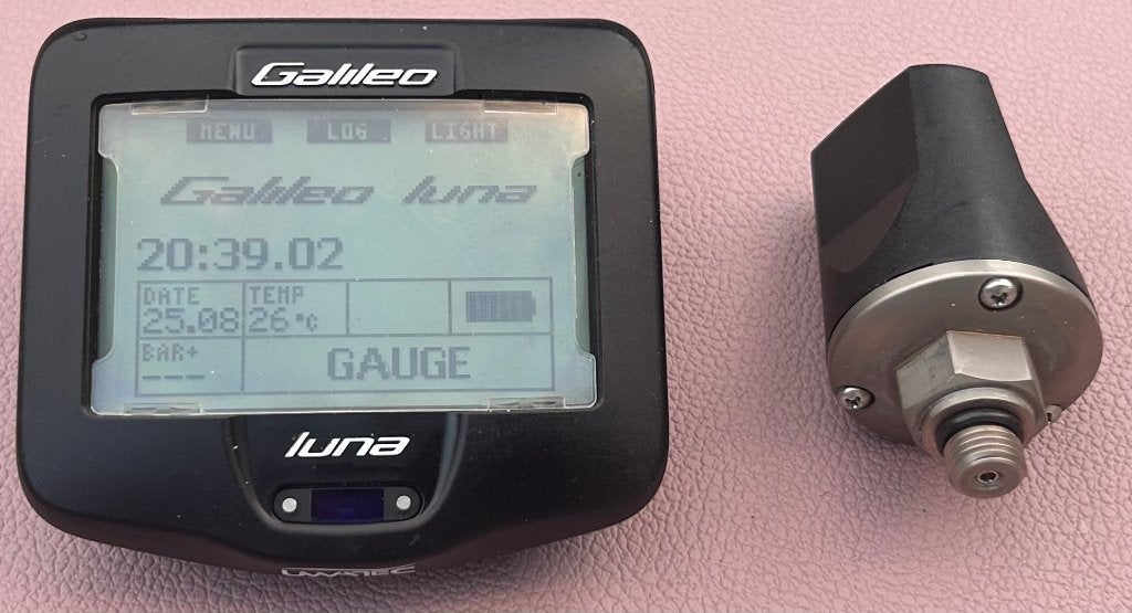 UWATEC Galileo Luna Duikcomputer + Zender, Watersport en Boten, Duiken, Ophalen of Verzenden, Gebruikt, Duikcomputer