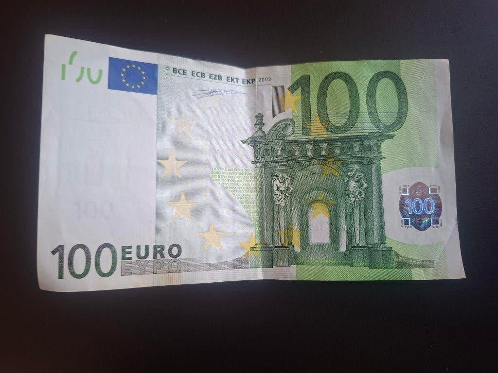 2002 Italië 100 euro 1e serie Duisenberg code J007, Verzenden, Italië, 100 euro, Los biljet
